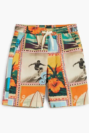Desigual Tropical postcard Bermuda shorts - - 11/12