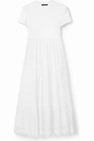 Desigual Combination tulle midi dress - - L