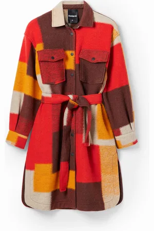 Desigual Checked overshirt coat - - L
