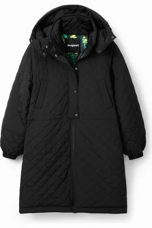 Desigual Puff-sleeve quilted coat - - L