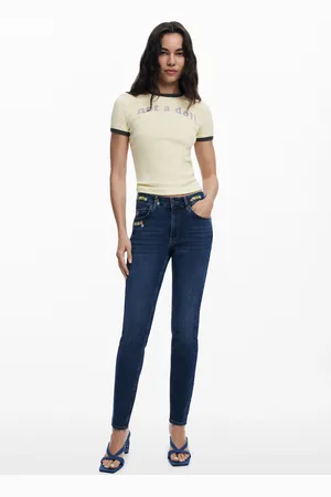 Desigual Floral Skinny Jeans - - 34