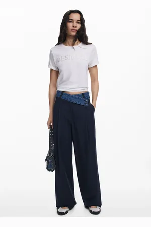Desigual Tailored combined trousers - - M