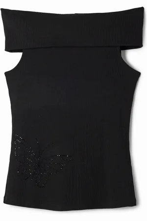 Desigual Butterfly knit T-shirt - - L