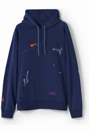 Desigual Paint embroidery hoodie - - L