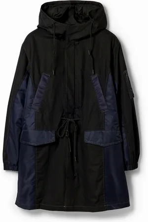 Desigual Patchwork hooded parka - - L