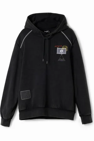 Desigual Patchwork message hoodie - - M