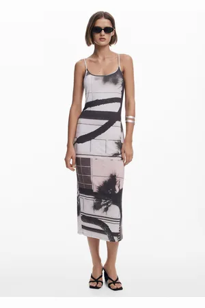 Desigual Urban landscape slip dress - - L