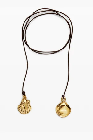 Desigual Multi-position pendant silver-plated leather cord Zalio - - U