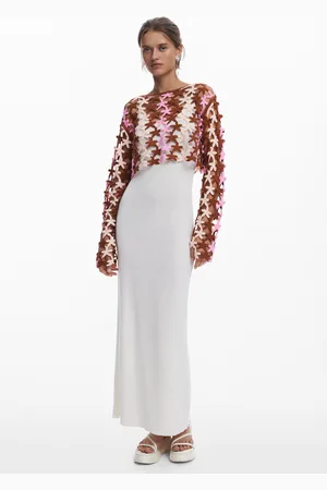 Desigual 2-in-1 crochet dress - - L