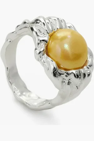 Desigual Silver-plated pearl ring Zalio - - 14