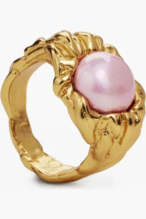 Desigual Gold-plated pearl ring Zalio - - 14