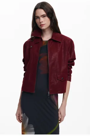 Desigual Shiny faux leather jacket - - L