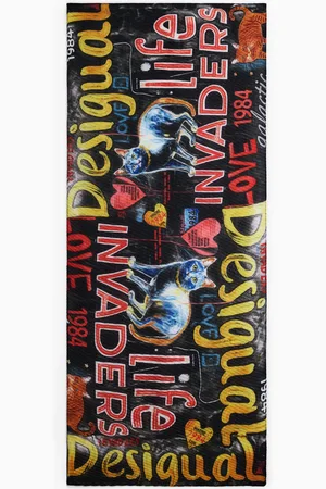Desigual Cat letters scarf - - U
