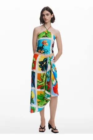 Desigual Tyler McGillivary postcard knot top - - L