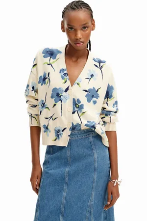 Desigual Oversize floral cardigan - - L