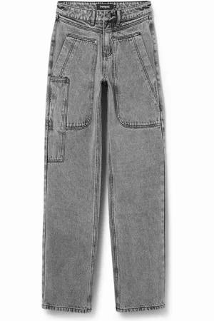 Desigual Straight patchwork jeans - - 36