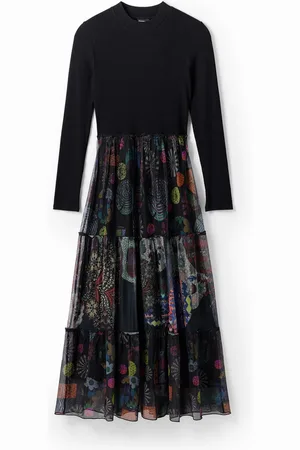 Desigual Combination floral midi dress - - M