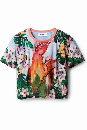 Desigual Tropical parrot T-shirt - - L
