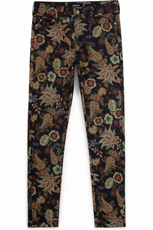 Desigual Skinny floral trousers - - 34