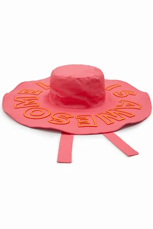 Desigual Life is awesome wide-brim hat - - U