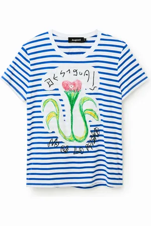 Desigual Striped arty T-shirt - - XS