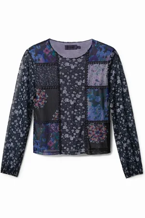 Desigual Tulle flowers T-shirt - - L