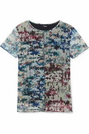 Desigual Slim tulle T-shirt - - L