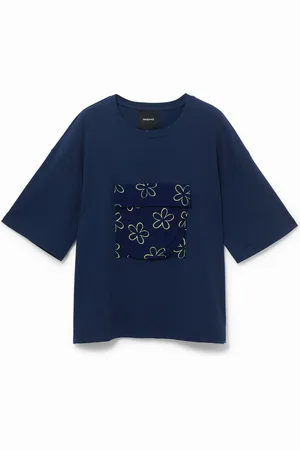 Desigual T-shirt pocket flowers - - L