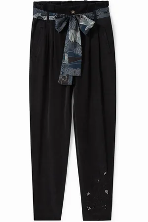 Desigual Pleated trousers scarf - - L