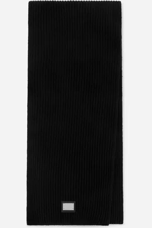 Dolce & Gabbana Wool Scarf With Dg Patch - Man Scarves And Silks Wool Onesize