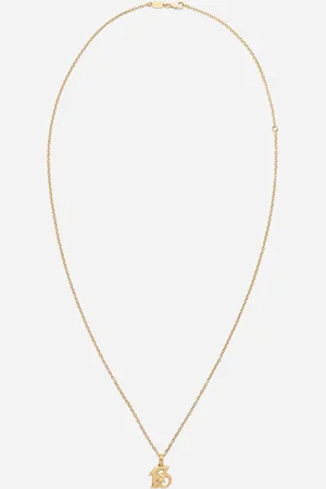Dolce & Gabbana Good Luck Number 13 Pendant On Yellow Chain - Man Necklaces Onesize