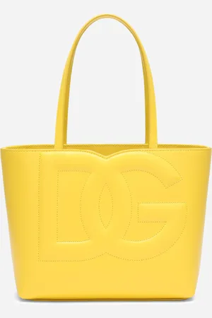 Dolce & Gabbana Small Calfskin Dg Logo Shopper - Woman Tote Bags Leather Onesize