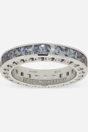Dolce & Gabbana Anna Ring In Gold 18kt With Blue Sapphires - Woman Rings Gold 48
