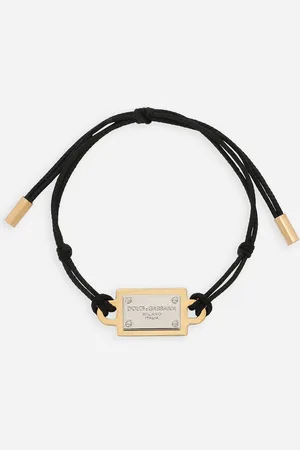 Dolce & Gabbana Bracelet With Cord And Logo Tag - Woman Bijoux Metal Onesize