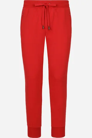 Dolce & Gabbana Jersey Jogging Pants With Branded Tag - Man Pants And Shorts Cotton 44