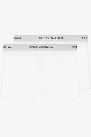 Dolce & Gabbana Jersey Boxers Two-pack With Branded Elastic - Man Nightwear & Underwear Cotton 3