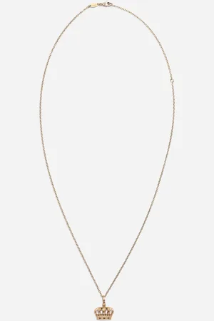 Dolce & Gabbana Crown Gold Pendant - Man Necklaces Onesize