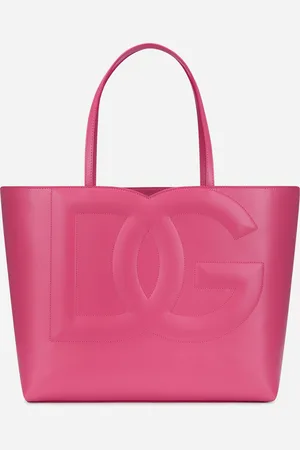 Dolce & Gabbana Medium Calfskin Logo Shopper - Woman Tote Bags Leather Onesize