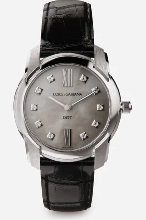 Dolce & Gabbana Dg7 Watch In Steel With Mother Of Pearl And Diamonds - Woman Watches Onesize