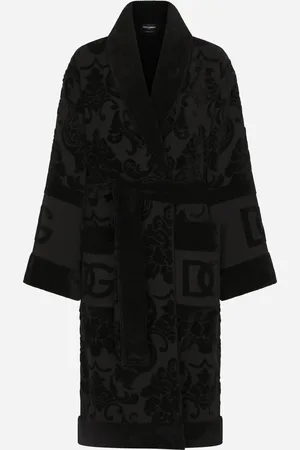 Dolce & Gabbana Bath Robe In Terry Cotton Jacquard - Monochrome Bathrobes Xs