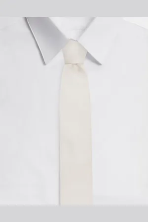 Dolce & Gabbana 6-cm Silk Blade Tie With Dg Logo Embroidery - Man Ties And Pocket Squares Silk Onesize