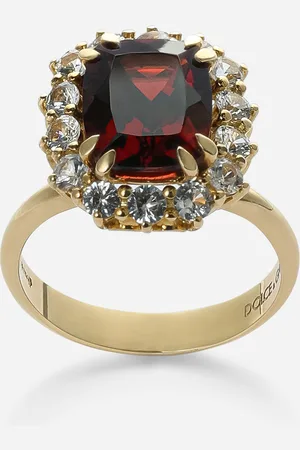 Dolce & Gabbana Yellow Basket Collet Heritage Ring - Woman Rings 52