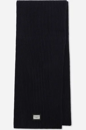 Dolce & Gabbana Wool Scarf With Dg Patch - Man Scarves And Silks Wool Onesize