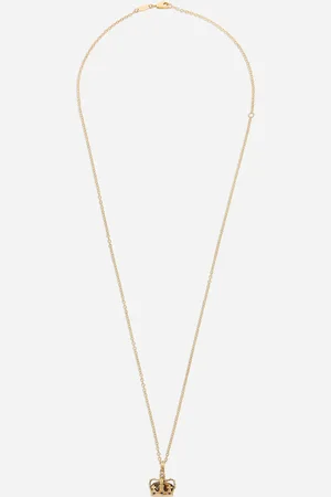 Dolce & Gabbana Crown Pendant With Iron Eye - Man Necklaces Gold Onesize