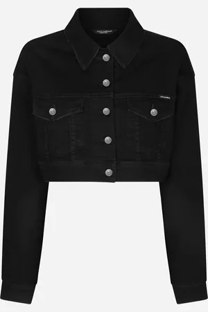Dolce & Gabbana Short Denim Jacket - Woman Coats And Jackets Multi-colored 46