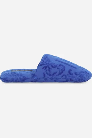 Dolce & Gabbana Jacquard Cotton Terry Slippers - Slippers S