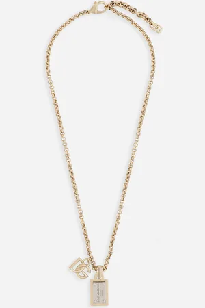 Dolce & Gabbana Link Necklace With Dg Logo And Tag - Woman Bijoux Metal Onesize