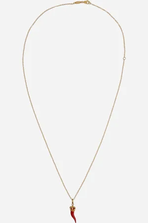 Dolce & Gabbana Good Luck Pendant In Enamelled Yellow - Man Necklaces Metal Onesize