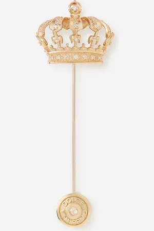 Dolce & Gabbana Crown Stick Pin Brooch - Man Brooches&tiepins Gold Onesize