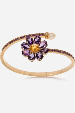 Dolce & Gabbana Spring Yellow Bracelet With Floral Decoration - Woman Bracelets S